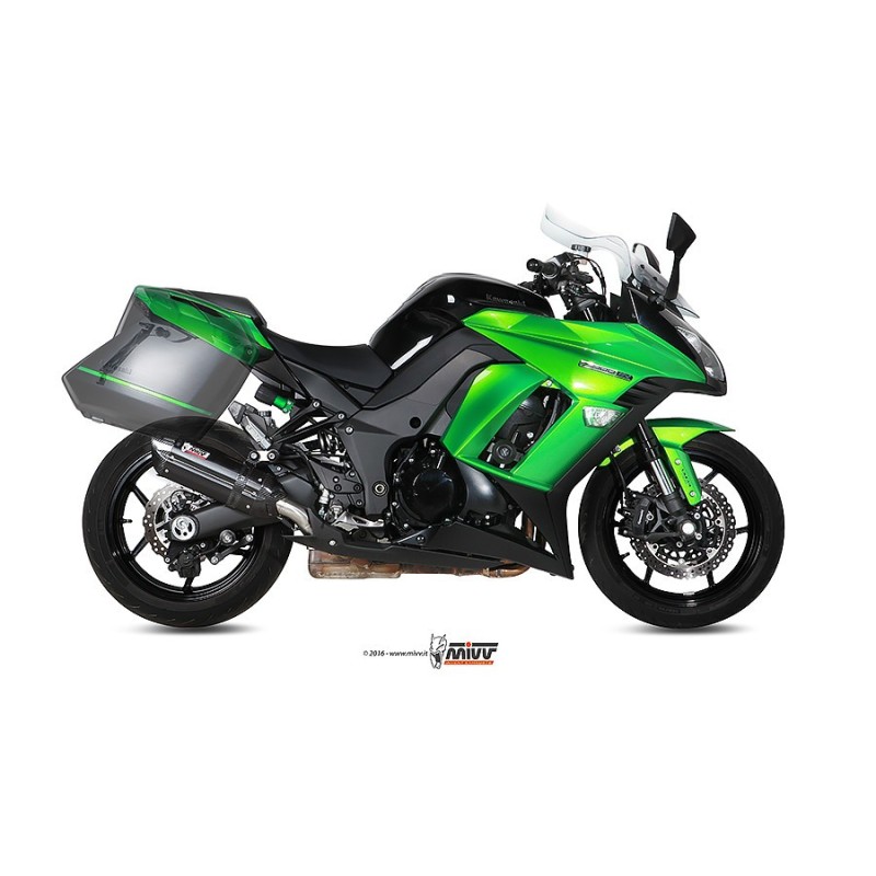 silenciosos mivv suono acero negro carbon kawasaki z1000 sx ninja 1000 sx 2014 19