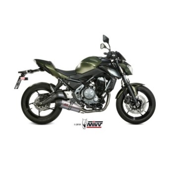 escape completo mivv 2x1 oval titan con tapa carbono kawasaki ninja 650 z650 2017 23