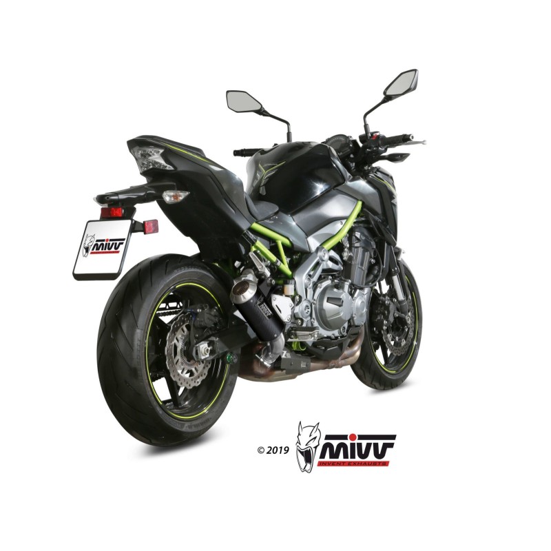 silencioso mivv mk3 carbono kawasaki z900 a2 2017 26 k 056 lm3c