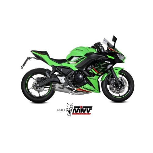 escape completo mivv 2x1 delta race st steel kawasaki ninja 650 z650 2024 26 k 057 ldrx