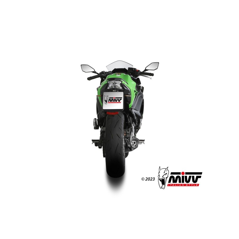 escape completo mivv 2x1 delta race st steel kawasaki ninja 650 z650 2024 26 k 057 ldrx