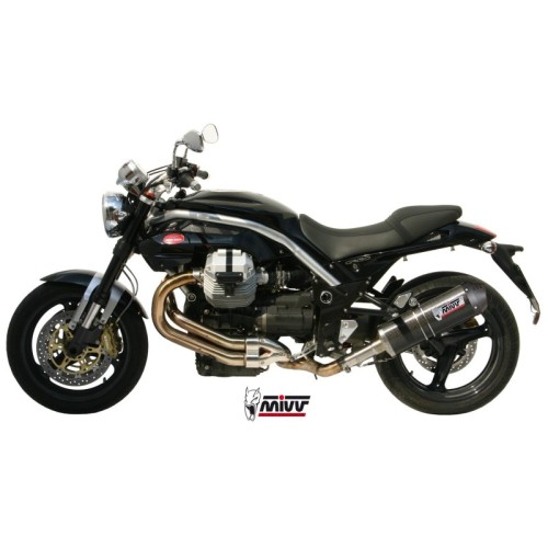 silencioso mivv oval carbono tapa carbono moto guzzi griso 850 1100 06 11 griso 1200 07 16