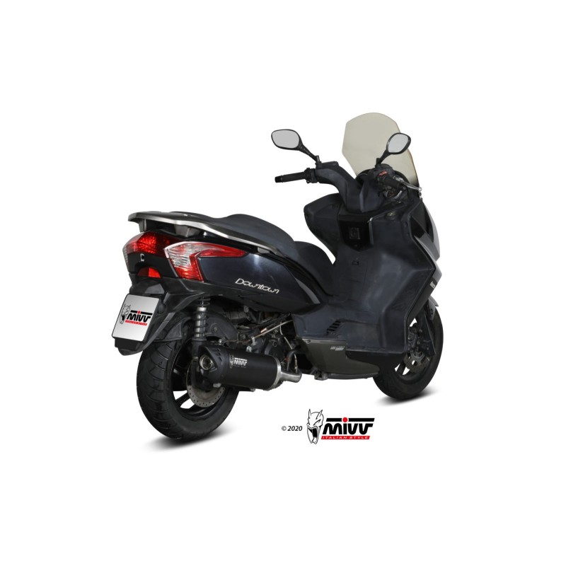 escape completo mivv 1x1 mover black kymco downtown 125 2009 16 mv ky 0002 lv