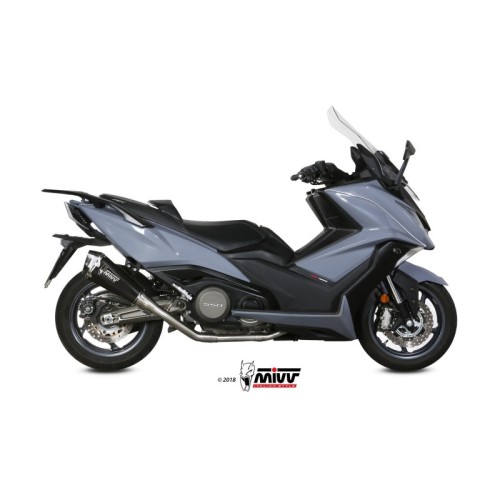 escape completo mivv 2x1 delta race st steel kymco ak550 2017 20 o 009 sdrb