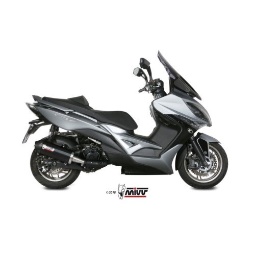 silencioso mivv oval acero negro carbon kymco xciting 400i 2013 18 o 010 lvc