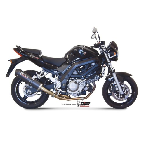silencioso mivv oval carbono c tapa carbono suzuki sv 650 2004 sv 650 2005 15 s 015 l3c