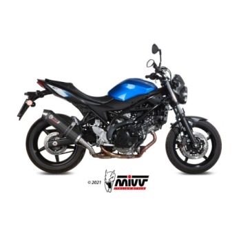 silencioso mivv oval carbono c tapa carbono suzuki sv 650 x 2016 25 s 045 l3c 2