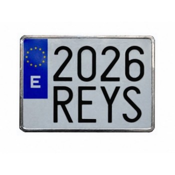 placa de matricula moto samart aluminio 220x150 mm