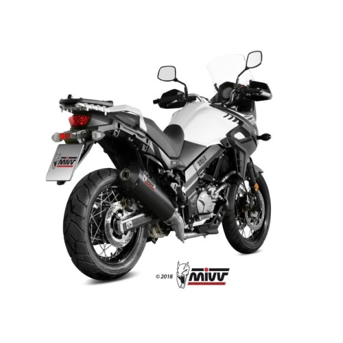 escape completo mivv 2x1 oval carbono con tapa carbono suzuki dl v strom 650 xt 2017 25