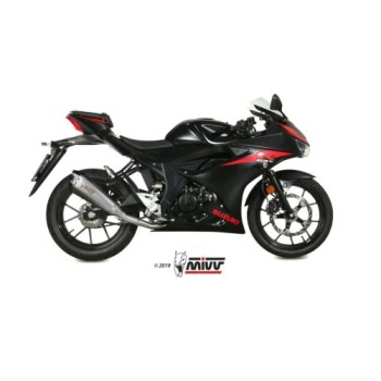 escape completo mivv 1x1 delta race st steel suzuki gsx r 125 gsx s 125 2017 20
