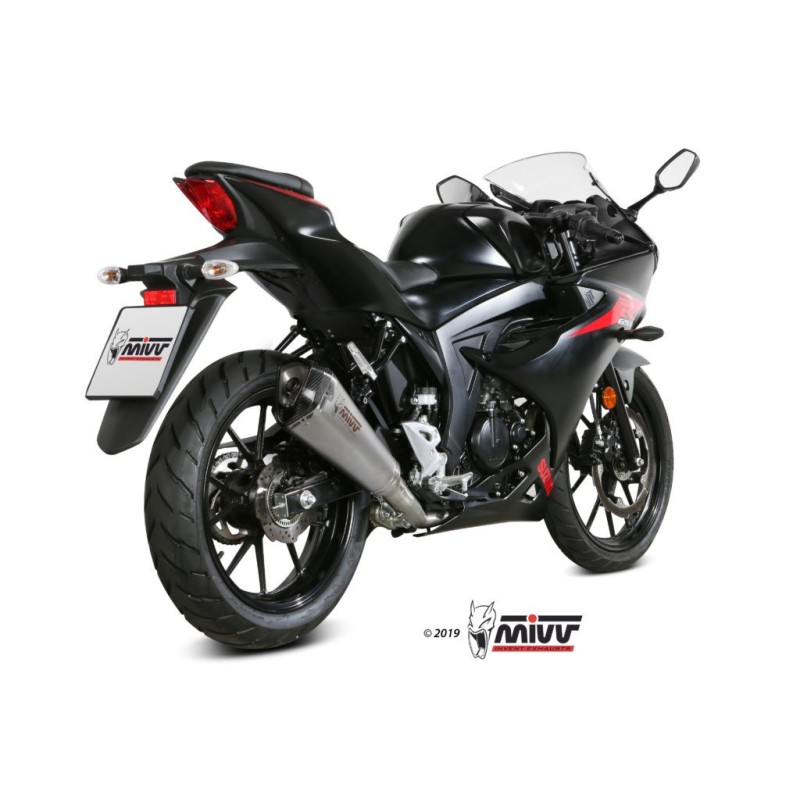 escape completo mivv 1x1 delta race st steel suzuki gsx r 125 gsx s 125 2017 20