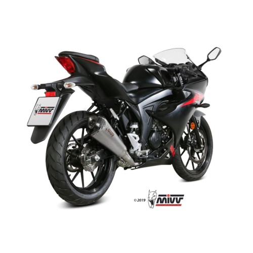 escape completo mivv 1x1 delta race st steel suzuki gsx r 125 gsx s 125 2017 20