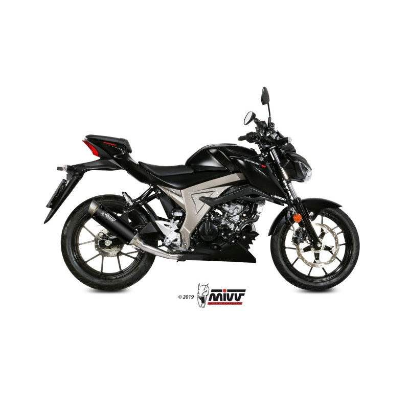 escape completo mivv 1x1 gp pro black suzuki gsx r 125 gsx s 125 2017 20 s 055 lxbp