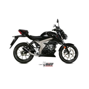 escape completo mivv 1x1 mk3 black suzuki gsx r 125 gsx s 125 2017 20 s 055 sm3b 2