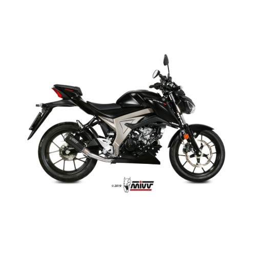 escape completo mivv 1x1 mk3 carbono suzuki gsx r 125 gsx s 125 2017 20 s 055 sm3c