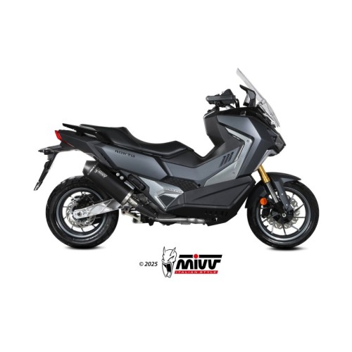 silencioso mivv oval black con tapa de carbono sym adxtg 400 2025 sy 004 lvc