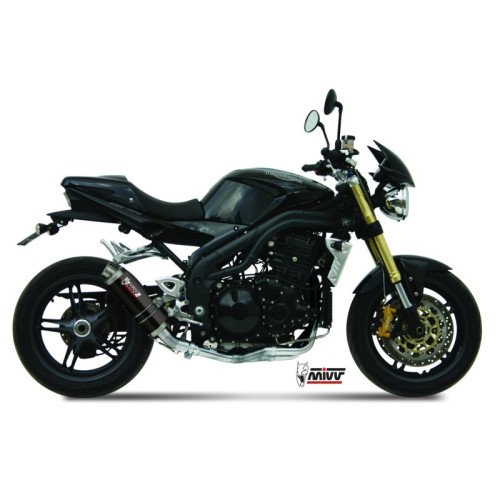 silencioso mivv gp black triumph speed triple 2005 06 t 005 lxb