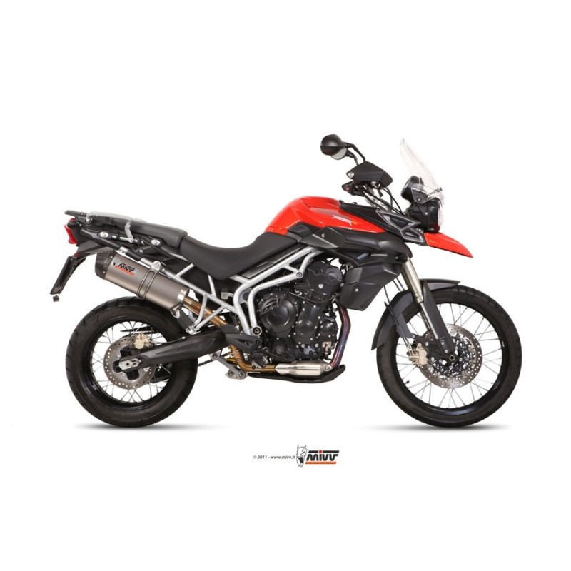 silencioso mivv oval titan tapa carbono triumph tiger 800 xc xr xrx xcx xrt xca 11 16