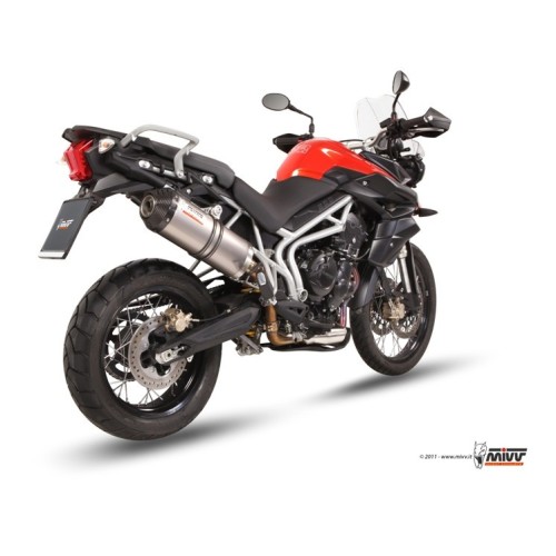 silencioso mivv oval titan tapa carbono triumph tiger 800 xc xr xrx xcx xrt xca 11 16