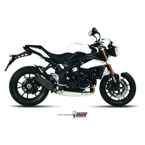 silencioso mivv suono acero negro carbon triumph speed triple 2011 15 t 012 l9