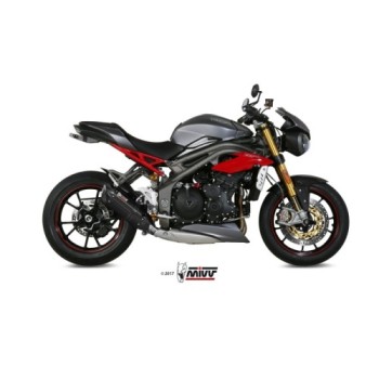 silencioso mivv suono acero negro carbon triumph speed triple 2016 17 t 016 l9 2