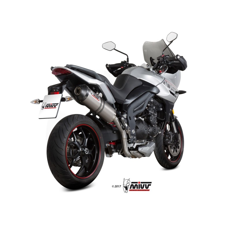 silencioso mivv oval titan c tapa carbono triumph tiger 1050 sport 2017 20 t 017 lnc