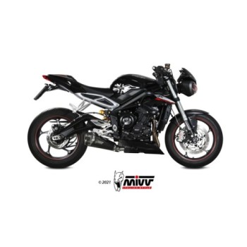 silencioso mivv delta race black triumph street triple r s rs 2017 23 t 019 ldrb 2