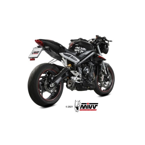 silencioso mivv delta race black triumph street triple r s rs 2017 23 t 019 ldrb