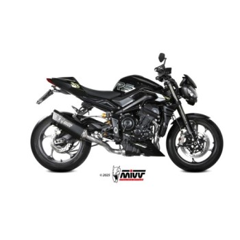 escape completo mivv 3x1 sr 1 black titanium triumph street triple 765 r rs 2025 26 2