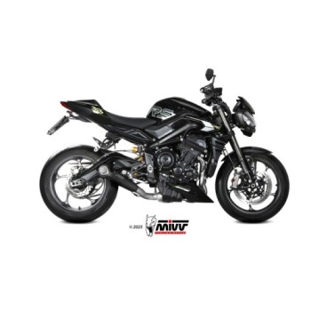 escape completo mivv 3x1 x m5 black triumph street triple 765 r rs 2025 26 t 031 sc5b