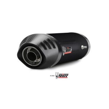 silencioso mivv oval carbono c tapa carbono honda cbr 1000 rr 2006 07 uh 032 lec
