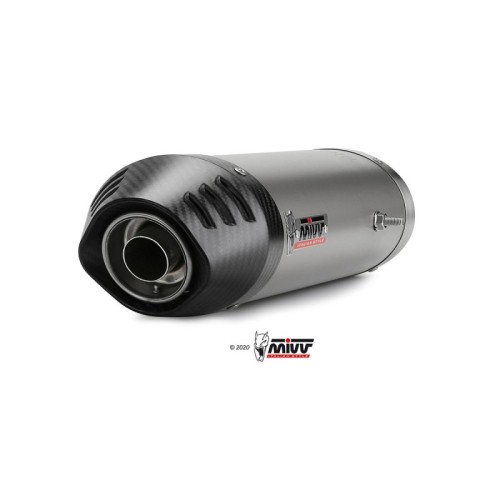silenciosos mivv oval titan c tapa carbono yamaha yzf 1000 r1 2007 08 uy 027 l4c