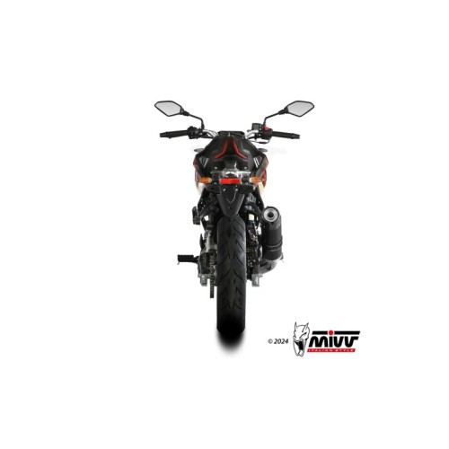 escape completo mivv 1x1 gp black con tapa carbono voge brivido 125r 2023 24 vo 002 lxbc