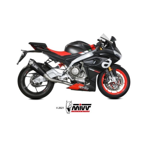 escape completo mivv 2x1 delta race carbono aprilia rs 660 2020 25 tuono 660 2021 24