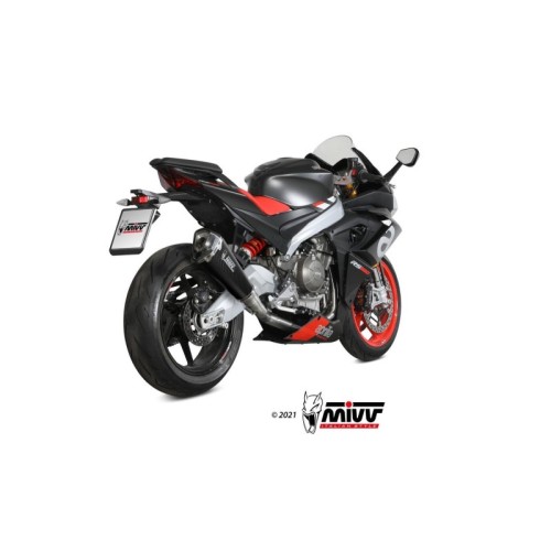 escape completo mivv 2x1 delta race carbono aprilia rs 660 2020 25 tuono 660 2021 24