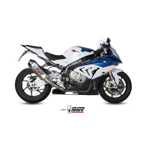 escape completo mivv 4x2x1 speed edge st steel con tapa carbono bmw s 1000 rr 2015 16