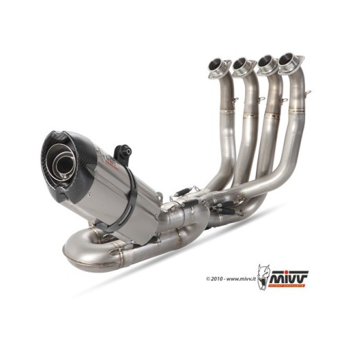 escape completo mivv 4x2x1 suono st steel con tapa carbono honda cbr 1000 rr 2008 13