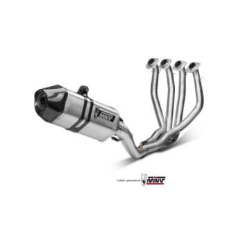 escape completo mivv 4x2x1 speed edge st steel con tapa carbono kawasaki zx 6 r 2009 16
