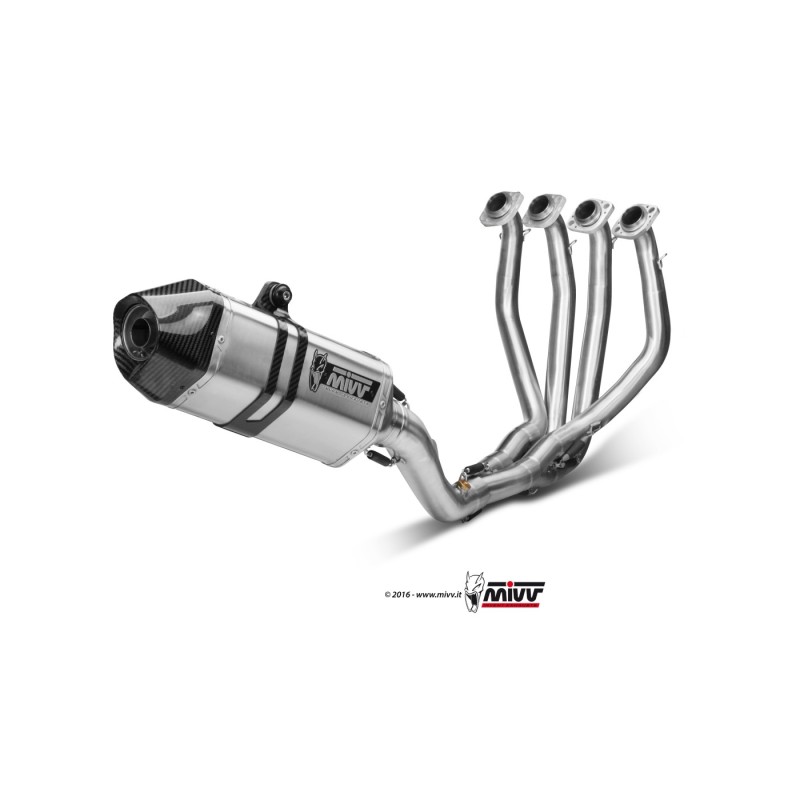escape completo mivv 4x2x1 speed edge steel c tapa carbono kawasaki zx 6 r 636 2013 16