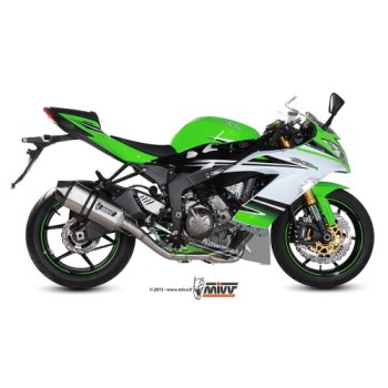 escape completo mivv 4x2x1 speed edge steel c tapa carbono kawasaki zx 6 r 636 2013 16 2