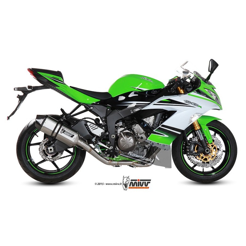 escape completo mivv 4x2x1 speed edge steel c tapa carbono kawasaki zx 6 r 636 2013 16