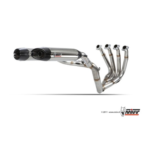 escape completo mivv 4x2x2 suono st steel con tapa carbono yamaha yzf 1000 r1 2009 14