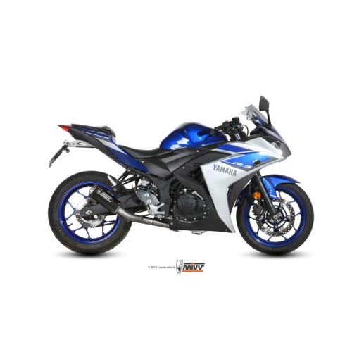 escape completo mivv 2x1 mk3 carbono yamaha yzf r25 2015 24 mt 03 2016 24 r3 2015 24