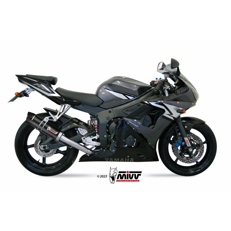 silencioso mivv gp carbon c tapa carbono yamaha yzf 600 r6 2003 05 y 013 l2sc