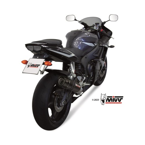silencioso mivv gp carbon c tapa carbono yamaha yzf 600 r6 2003 05 y 013 l2sc
