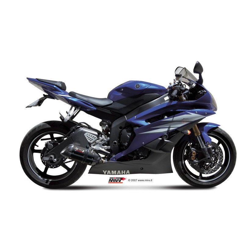 silencioso mivv suono acero negro carbon yamaha yzf 600 r6 2006 16 y 021 l9
