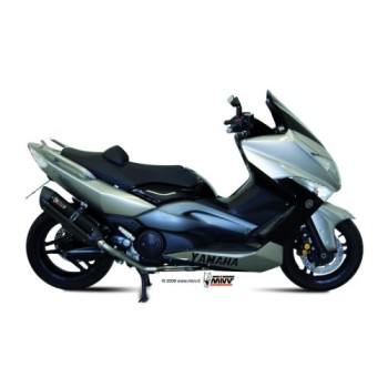 escape completo mivv 2x1 suono black con tapa carbono yamaha t max 500 2008 11 y 028 l9
