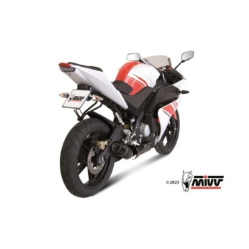 escape completo mivv 1x1 gp carbon con tapa carbono yamaha yzf r125 2008 13 y 030 l2sc 2