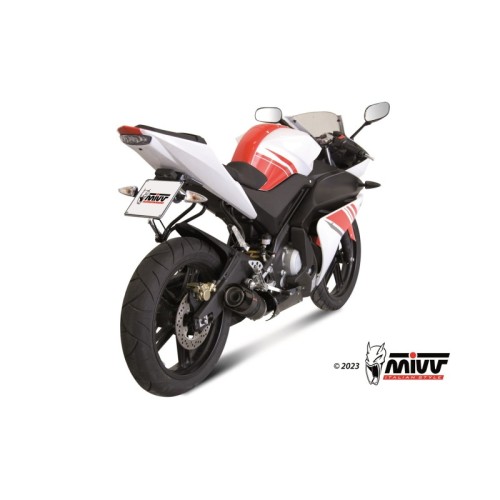 escape completo mivv 1x1 gp carbon con tapa carbono yamaha yzf r125 2008 13 y 030 l2sc
