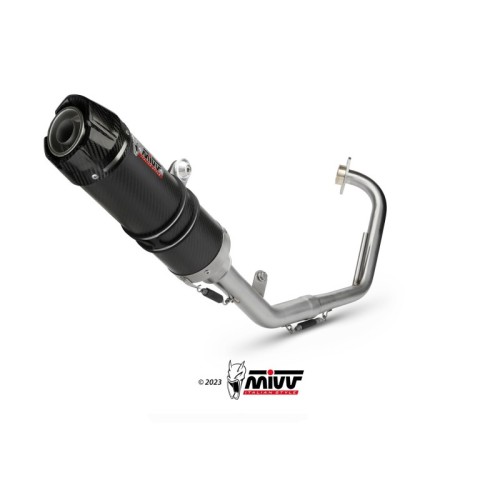 escape completo mivv 1x1 gp carbon con tapa carbono yamaha yzf r125 2008 13 y 030 l2sc